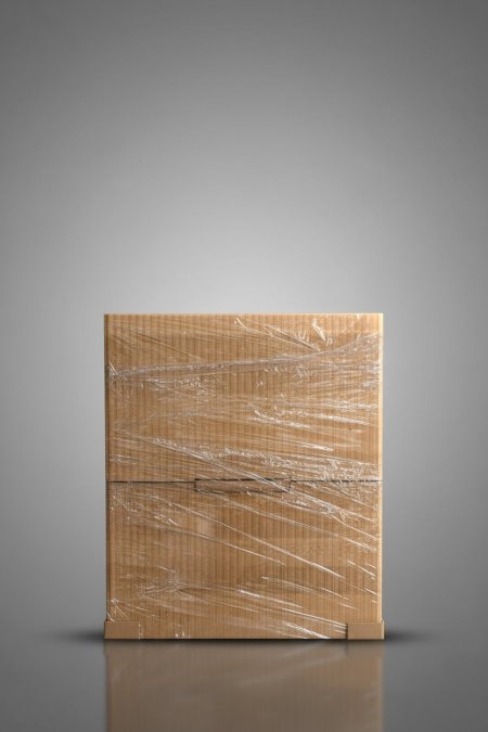 مغسلة خشب طبيعي بتصميم مدمج